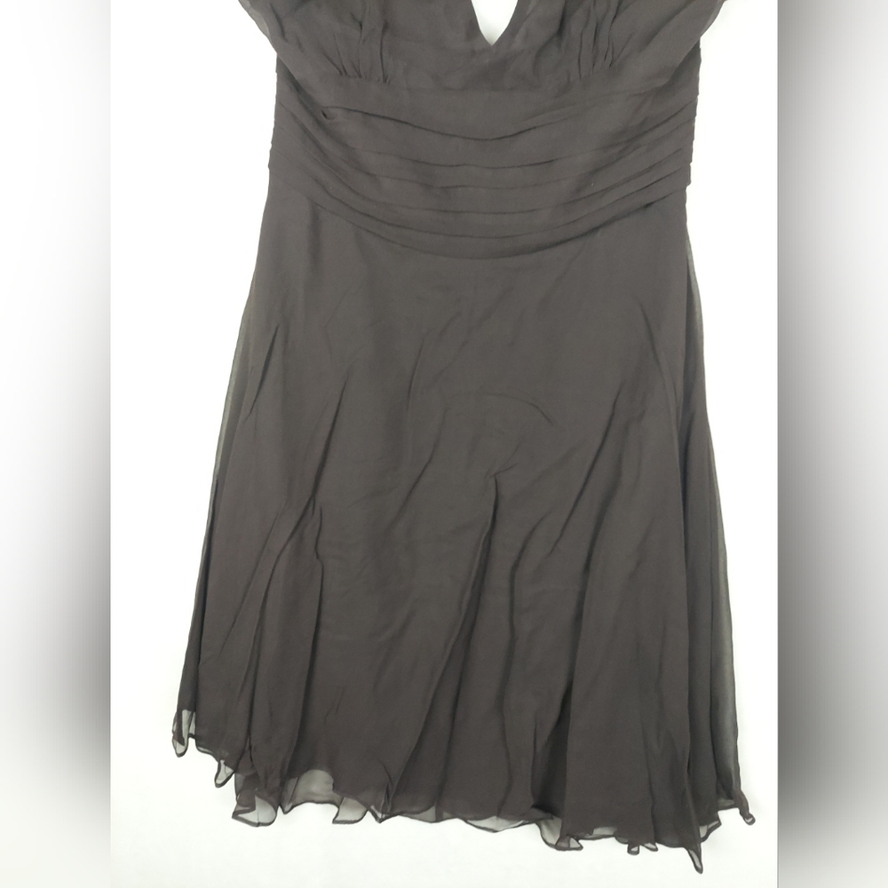 Robbie Bee 90s Y2K Halter Silk Dress Womens Size 12 Whimsigoth - Picture 3 of 12